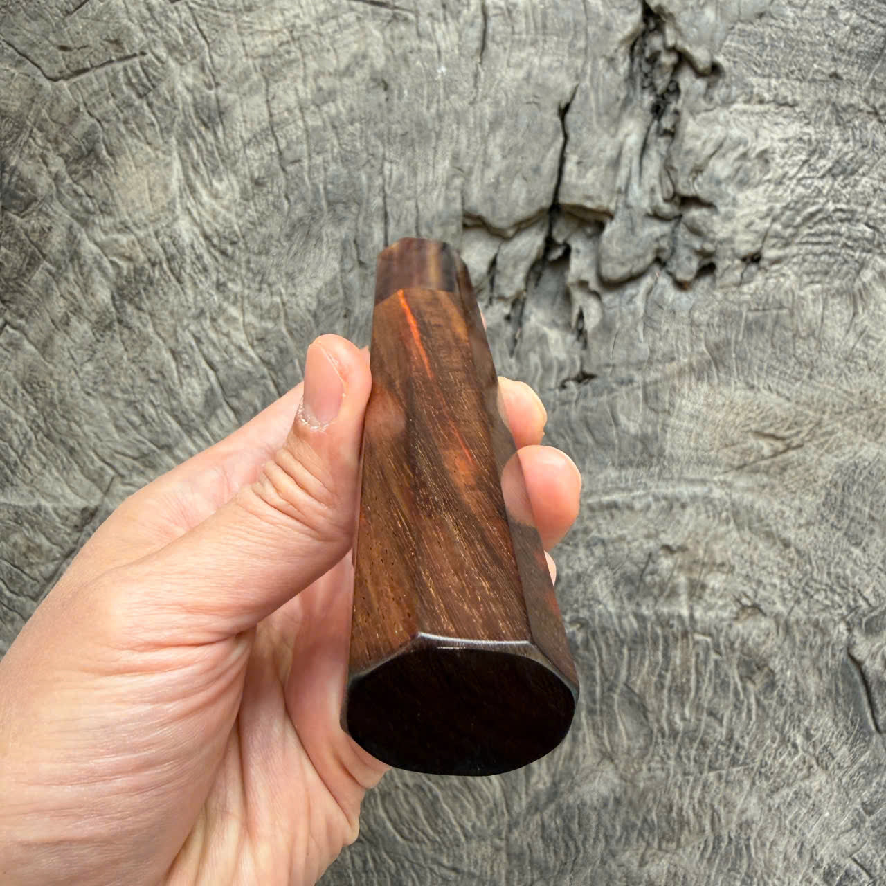 I - 36  Siamese Rosewood Wa handle - Marble horn ferrule - 140 mm