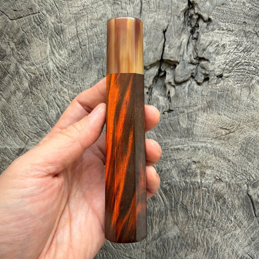 I - 36  Siamese Rosewood Wa handle - Marble horn ferrule - 140 mm