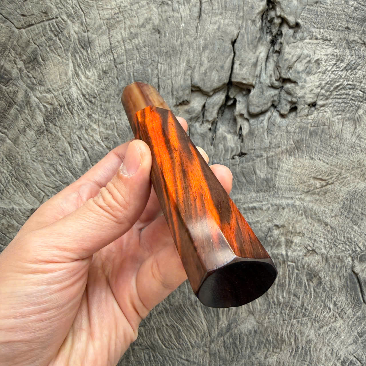 I - 36  Siamese Rosewood Wa handle - Marble horn ferrule - 140 mm