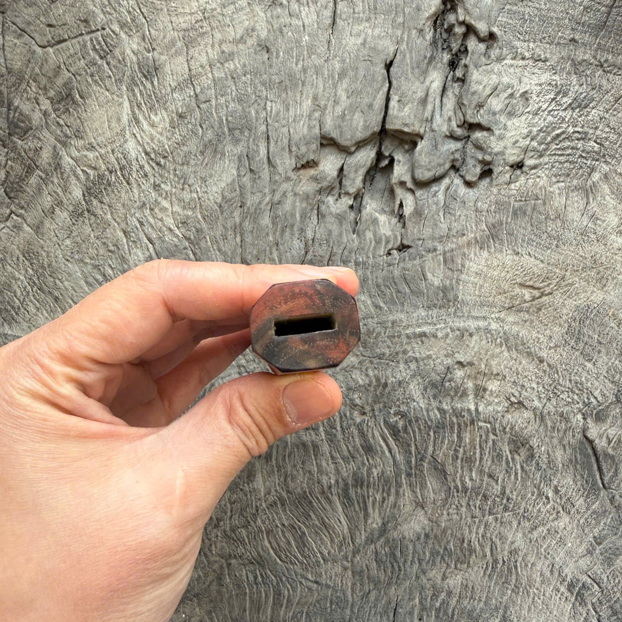 I - 31 Curly Siamese Rosewood Wa handle, Mono- 130mm