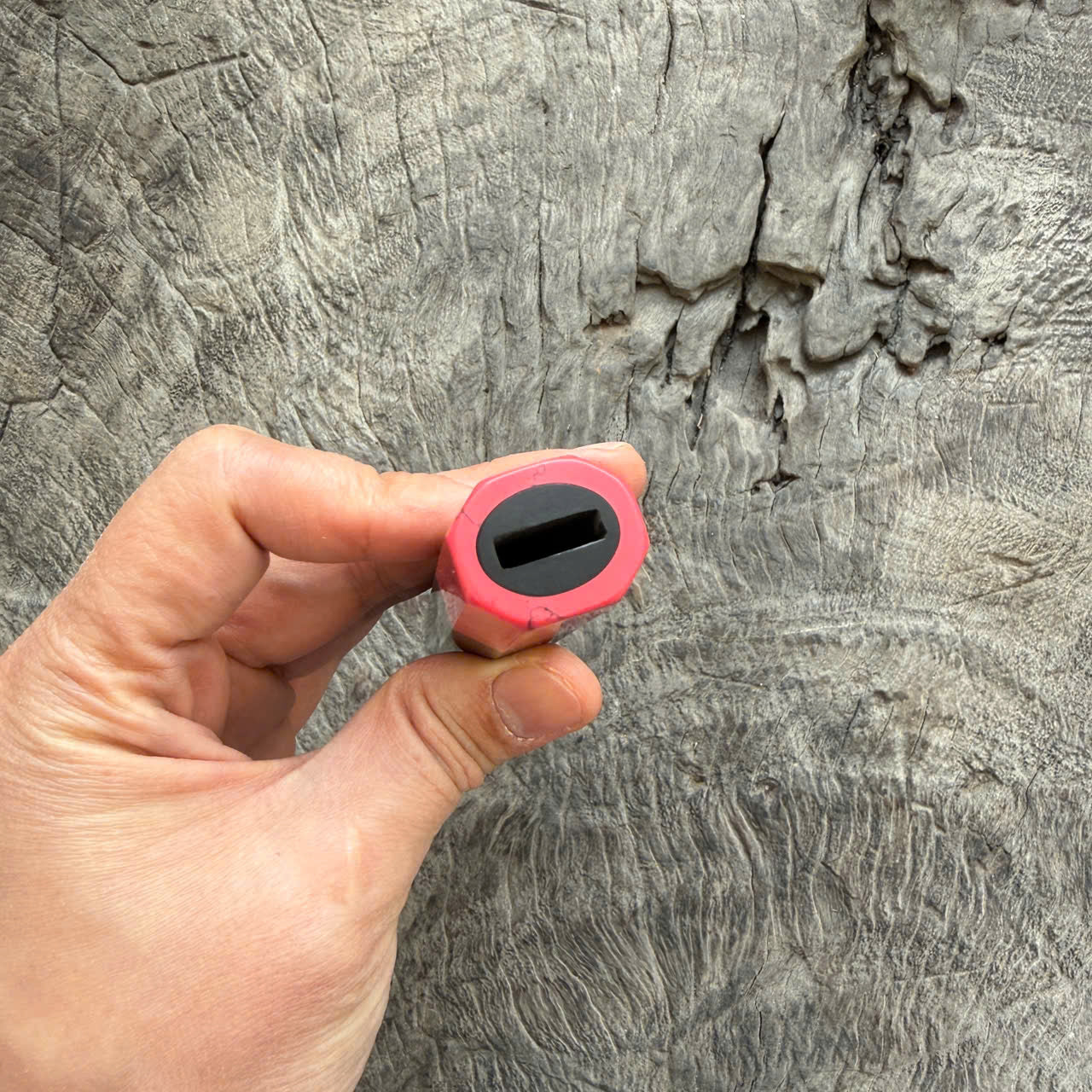 I- 2 Ebony Wa handle, Red black stone Ferrule - 135mm