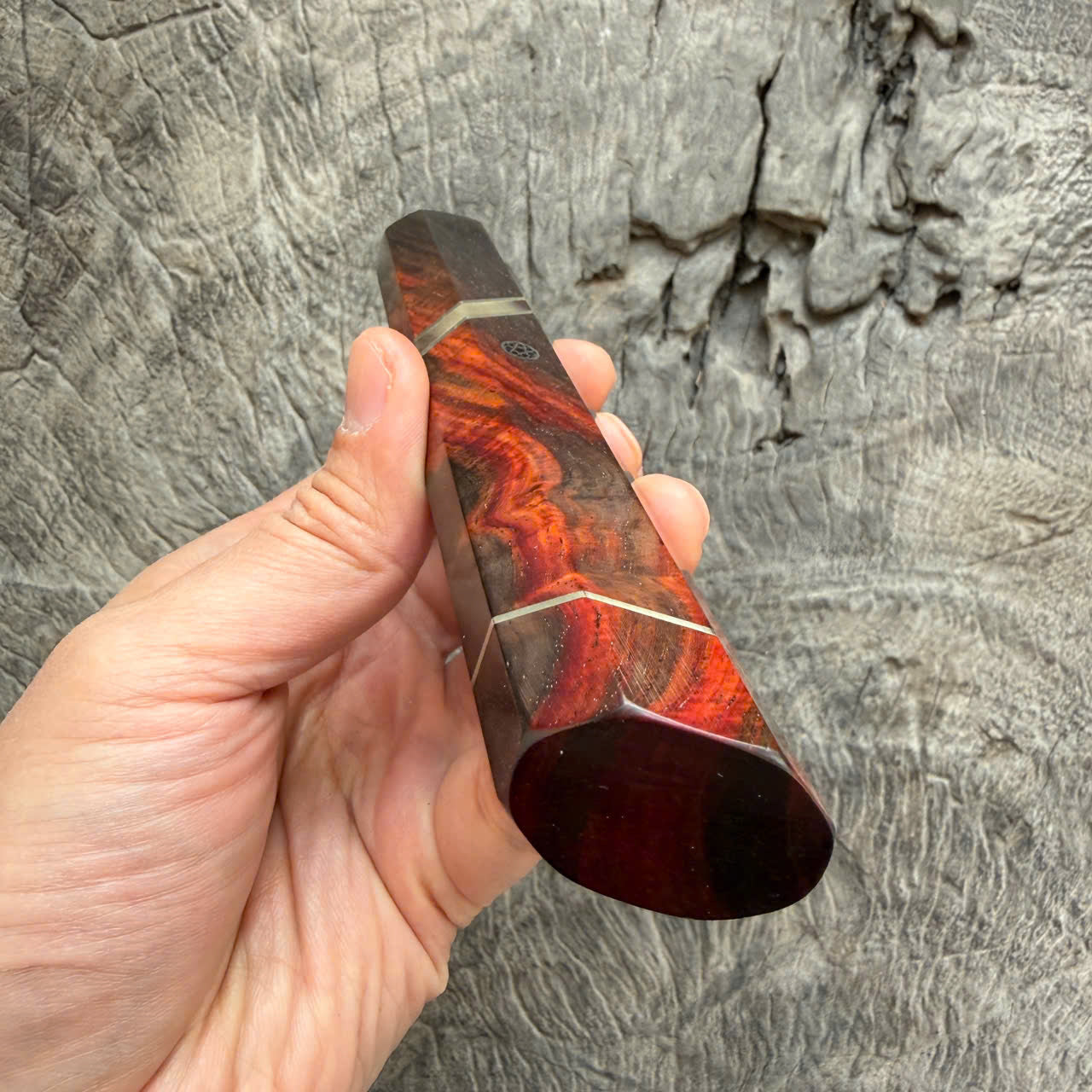 I - Super Siam Rosewood Wa handle, Angled  Nickel Horn spacer - 145 mm