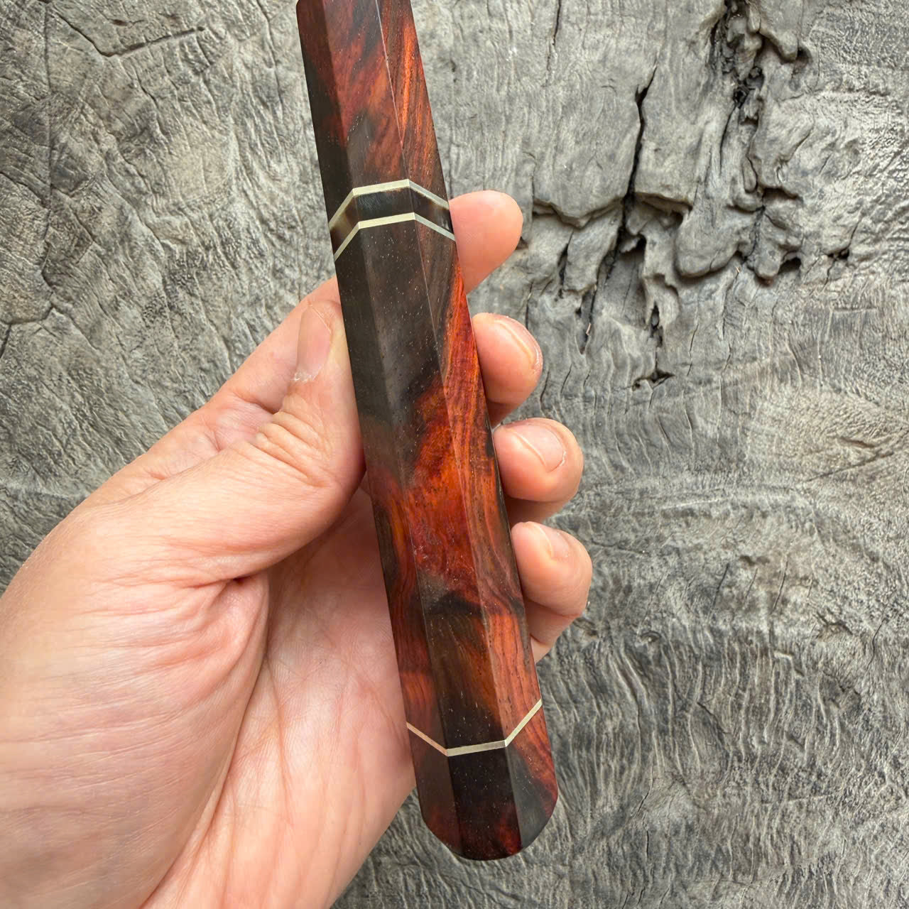 I - Super Siam Rosewood Wa handle, Angled  Nickel Horn spacer - 145 mm