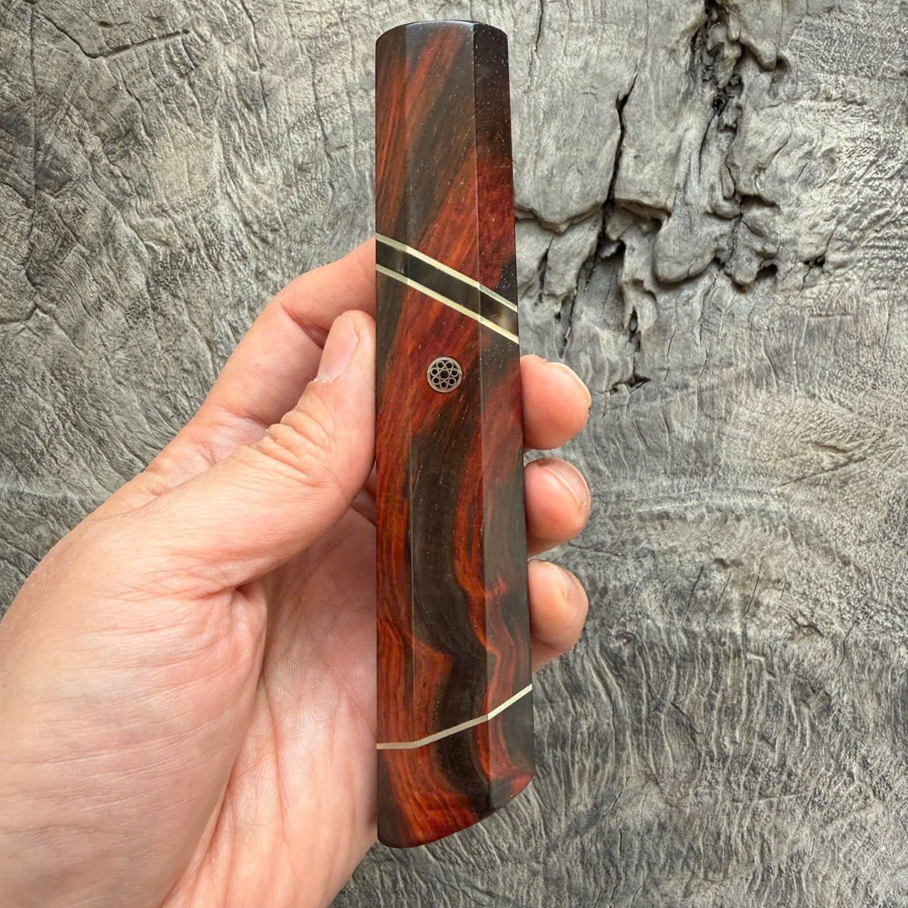 I - Super Siam Rosewood Wa handle, Angled  Nickel Horn spacer - 145 mm
