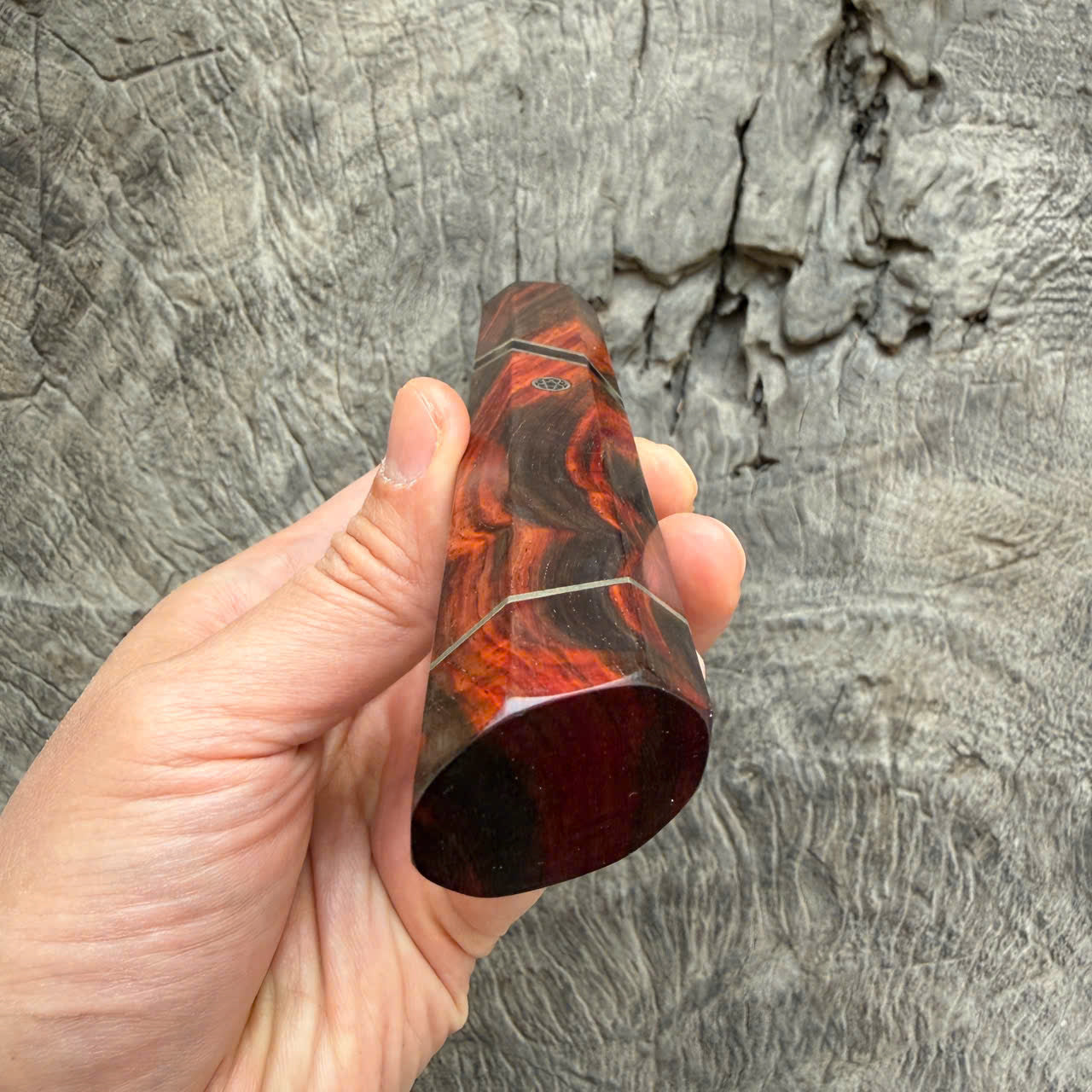 I - Super Siam Rosewood Wa handle, Angled  Nickel Horn spacer - 145 mm