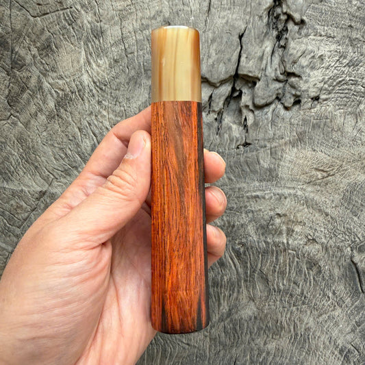 I - 37  Siamese Rosewood Wa handle - Marble horn ferrule - 140 mm