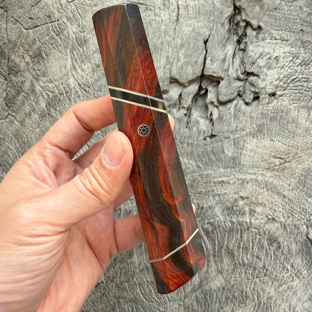 I - Super Siam Rosewood Wa handle, Angled  Nickel Horn spacer - 145 mm