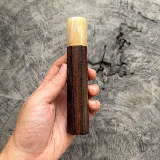 I - 60 Siamese Rosewood Wa handle, Cream horn ferrule, 145 mm handle