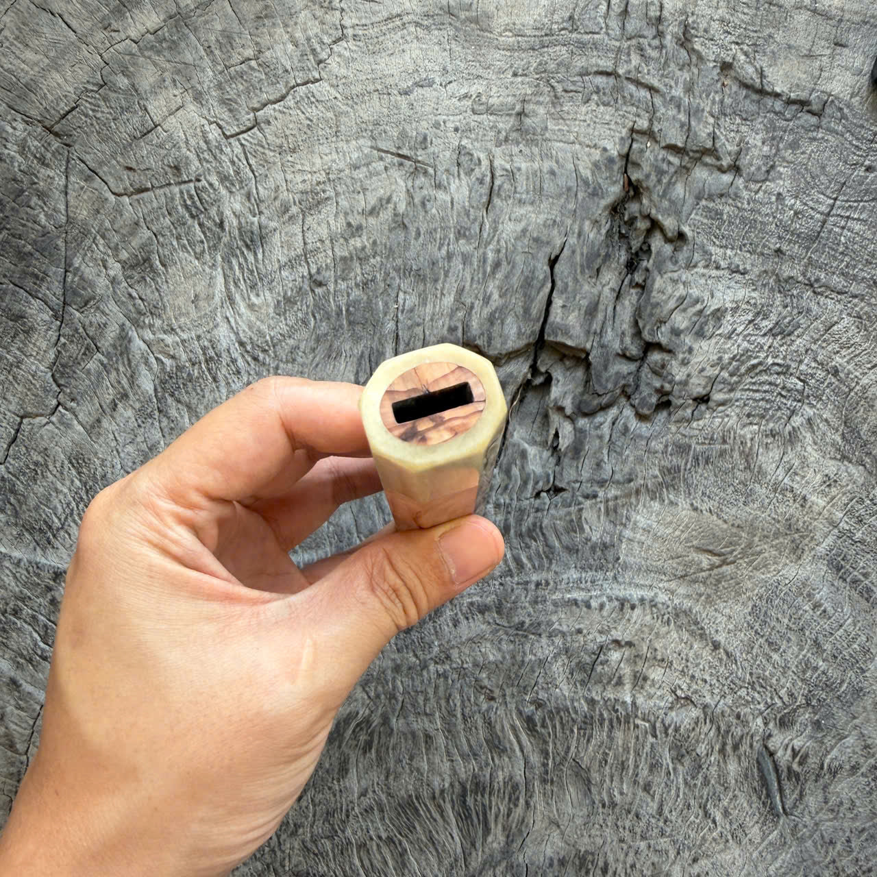 I -10 Tamamoku Cedar Wa handle, Cream Horn Ferrule, 140mm handle