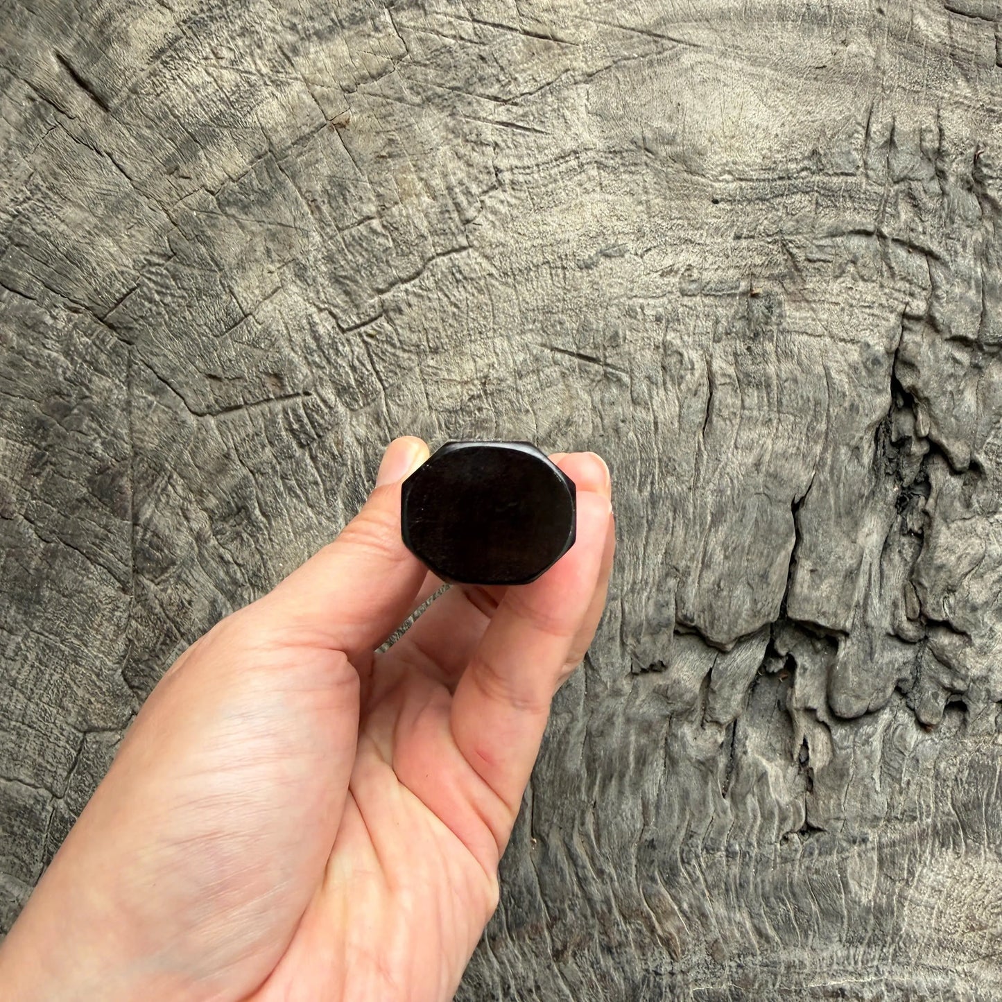 I - 31 Siamese Rosewood Wa handle, Black Horn Ferrule, Copper Spacer- 145 mm