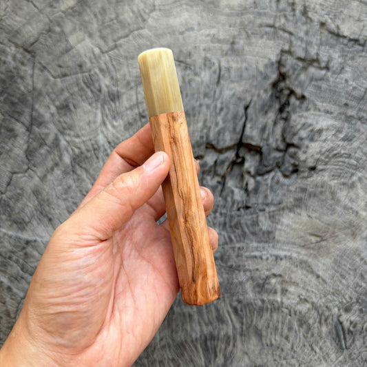 I -10 Tamamoku Cedar Wa handle, Cream Horn Ferrule, 140mm handle