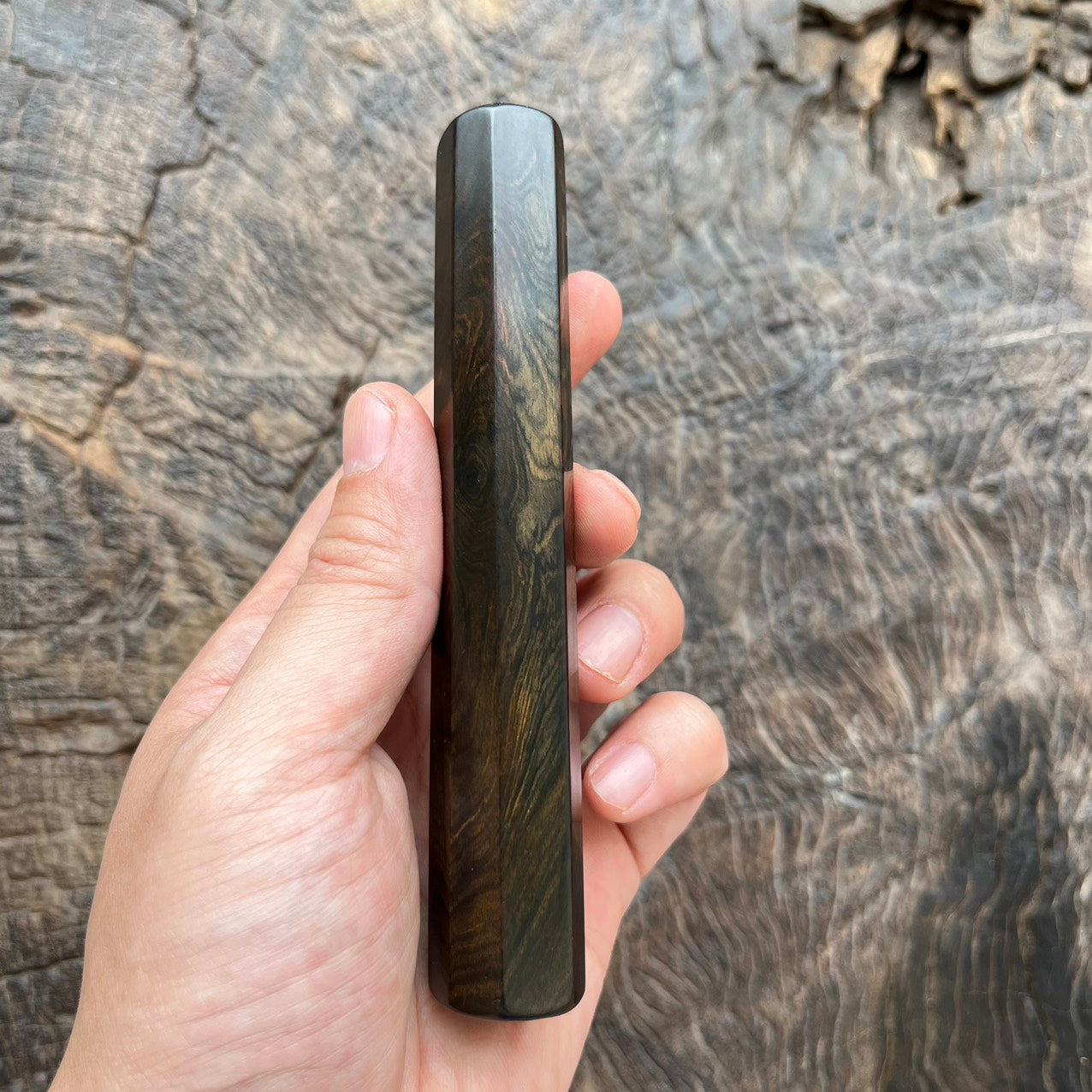 I - 2 Mono Grained Ebony Wa handle - 130mm