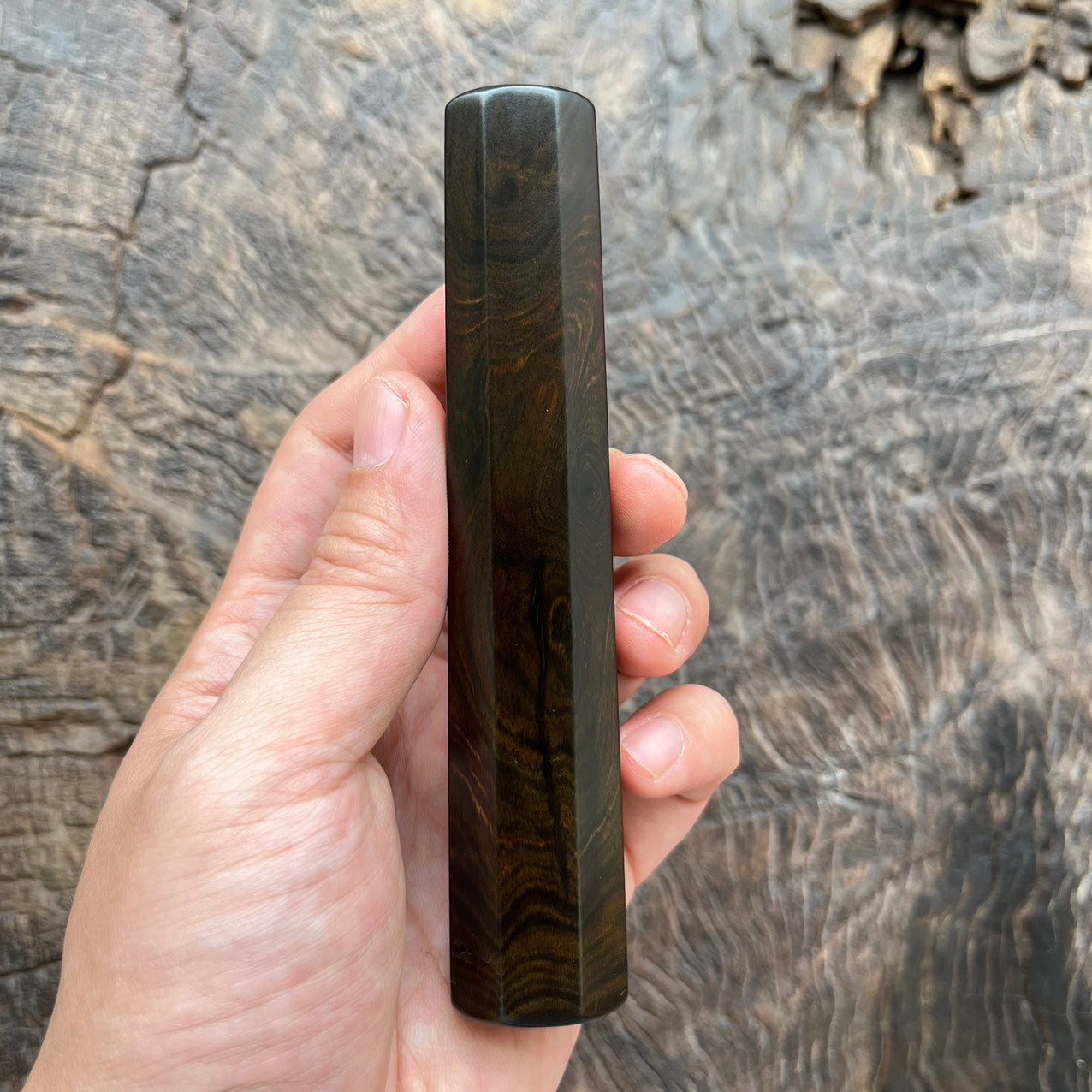 I - 2 Mono Grained Ebony Wa handle - 130mm