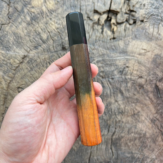 I - Rare Two tone Siam Rosewood with black horn ferrule - 145mm