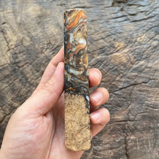 I- Mono Special Epoxy Burl wood Wa handle - 135mm