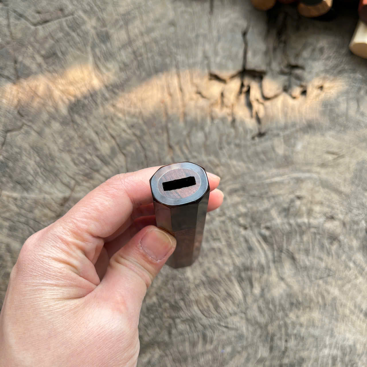 I -9 Rosewood Wa handle,  marble horn ferrule, - 140mm
