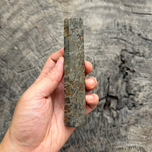 I - 3 Stabilized Black Burl Wa handle, Mono- 130mm