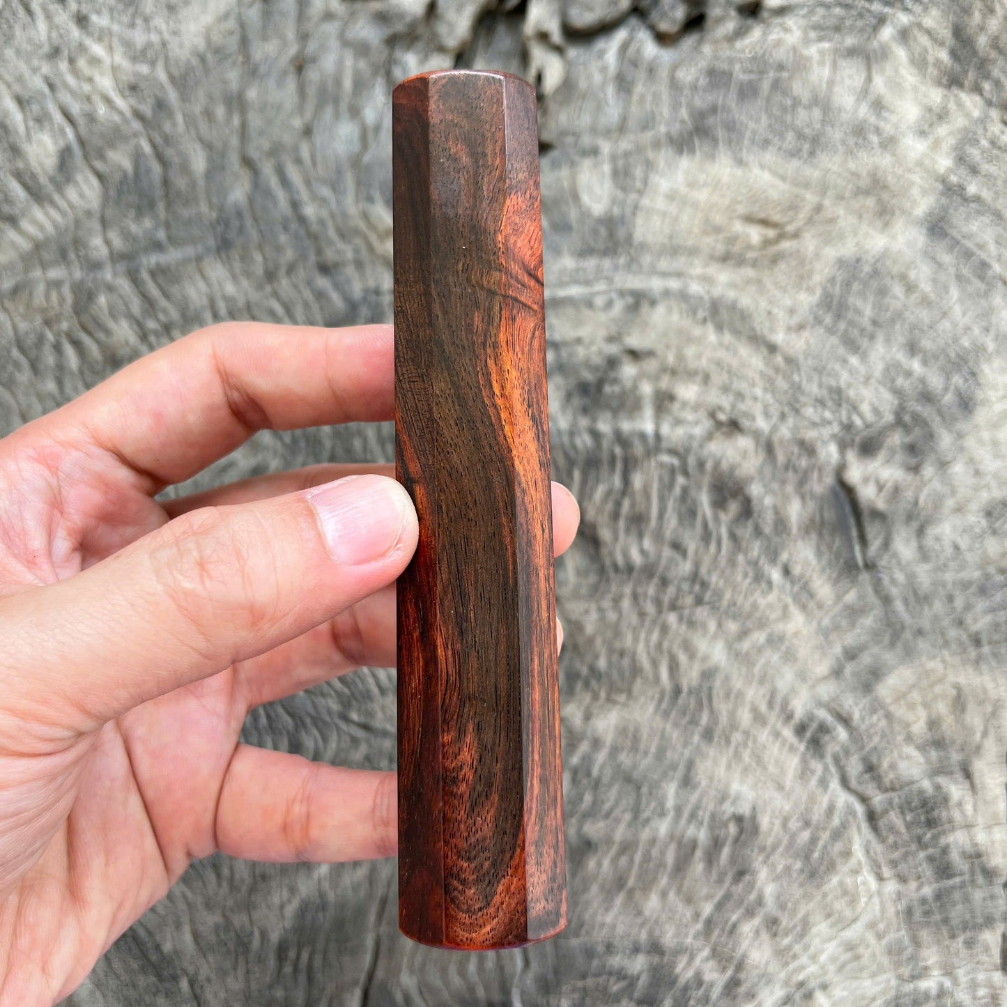 I- 19 Siamese Rosewood Wa handle,Mono - 130mm