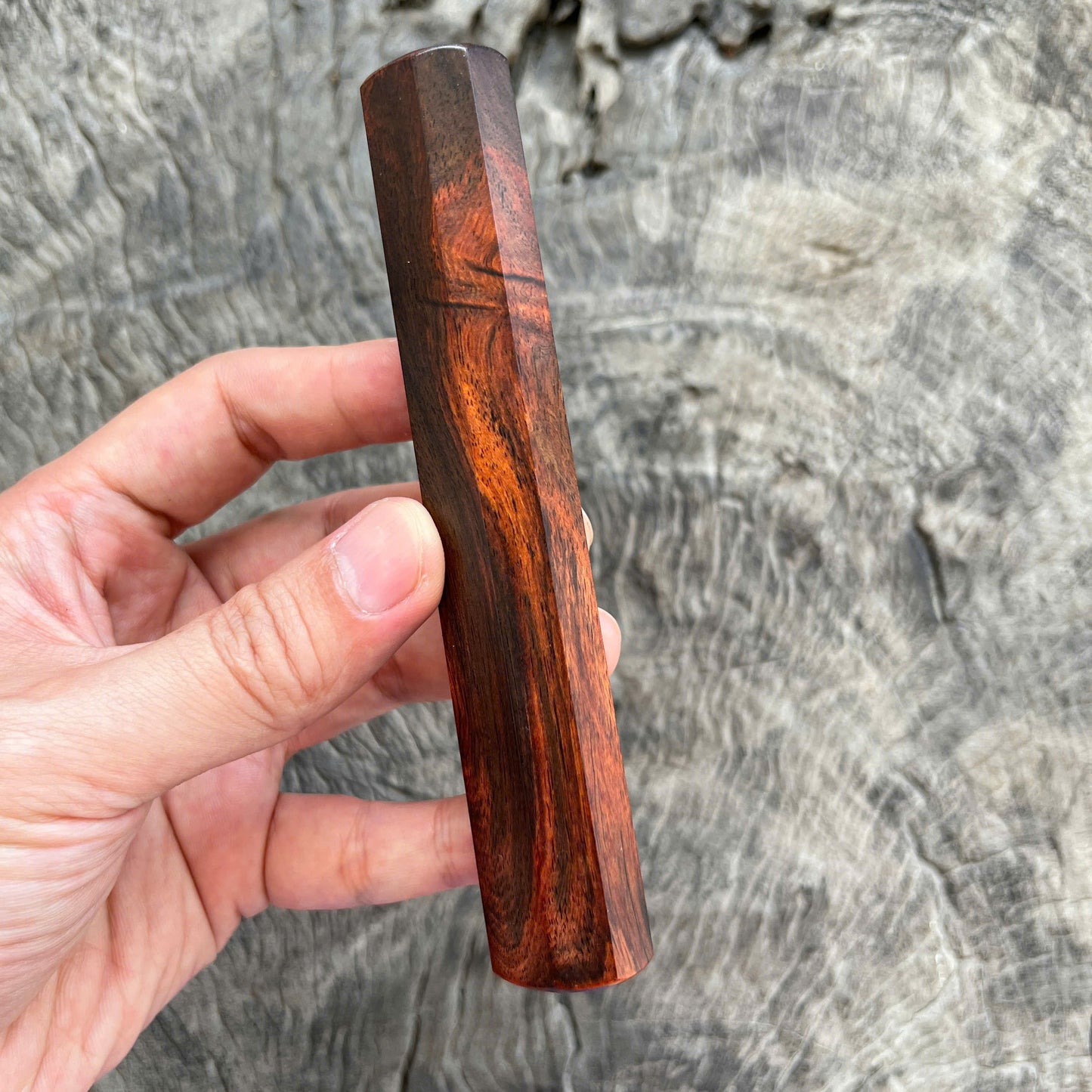 I- 19 Siamese Rosewood Wa handle,Mono - 130mm