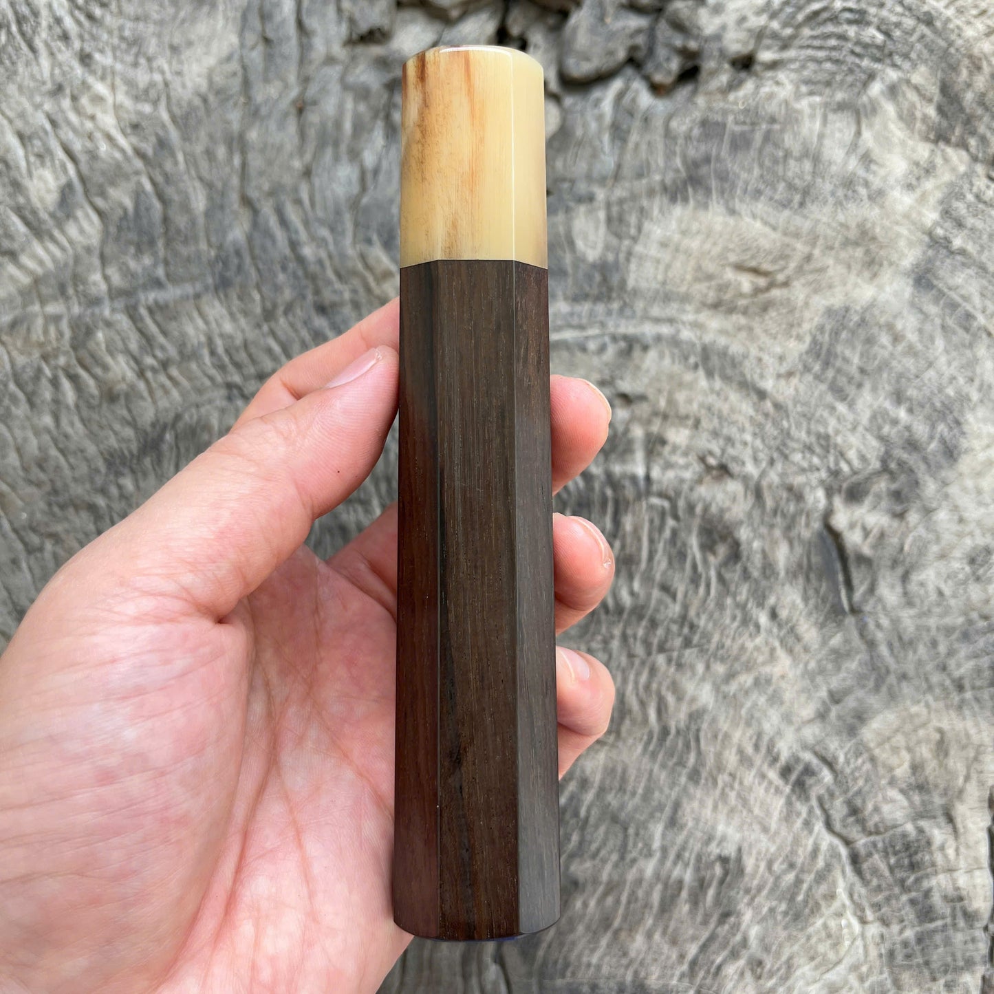 I -23 Siamese Rosewood Wa handle, Marble horn Ferrule - 145 mm