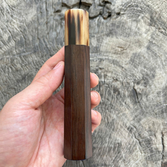 I -23 Siamese Rosewood Wa handle, Marble horn Ferrule - 145 mm