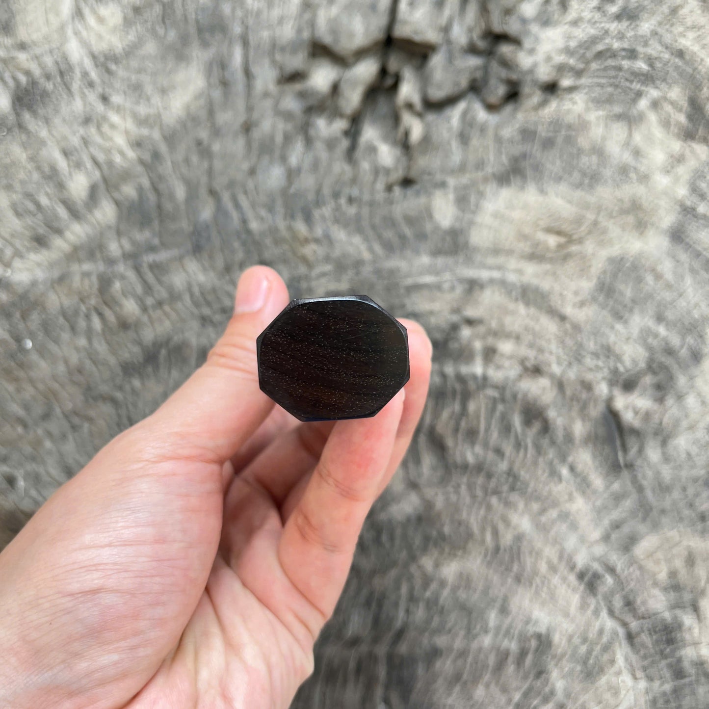 I -25 Siamese Rosewood Wa handle, Marble horn Ferrule, 145 mm