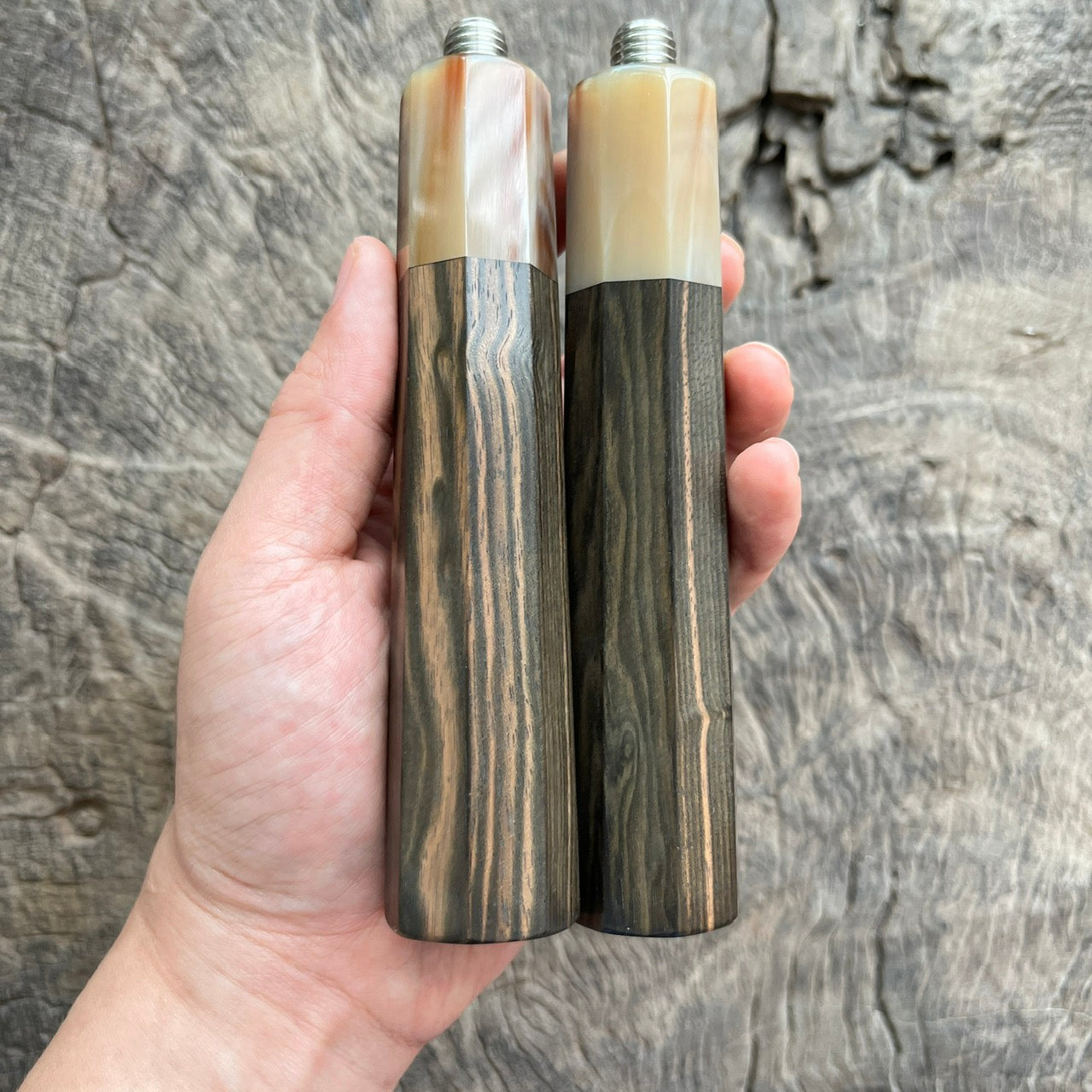 Custom Wooden Portafilter Handle, Buffalo Horn Ferrule | Twisted or  | Tapering - a stylish Espresso portafilter handle replacement